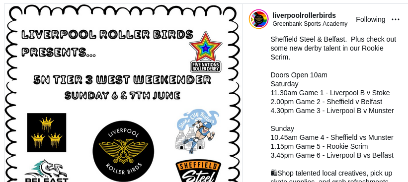 Instagram-Post, auf dem Liverpool gegen Stoke am 6.6. spielt